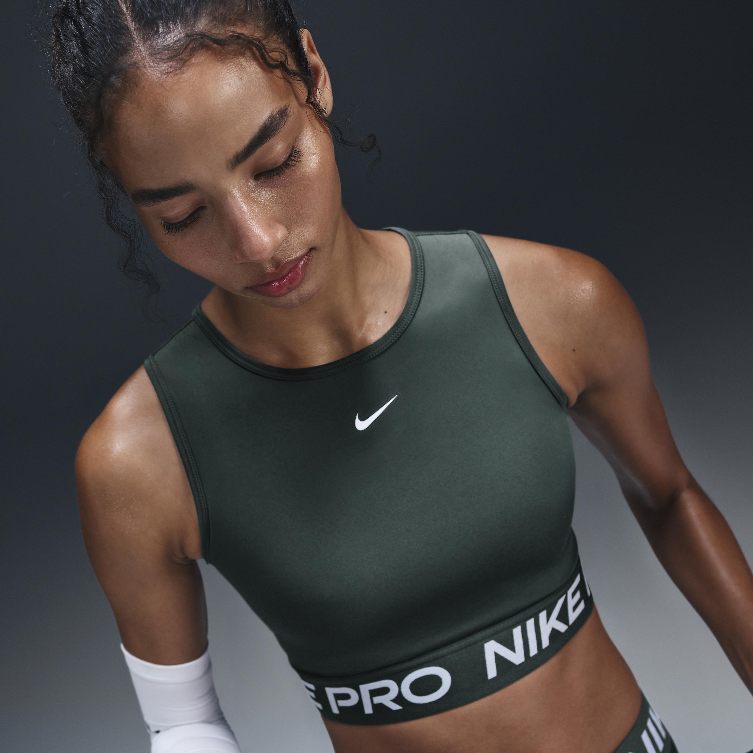 Women's Nike Pro Dri-FIT Cropped Tank Top Product Image