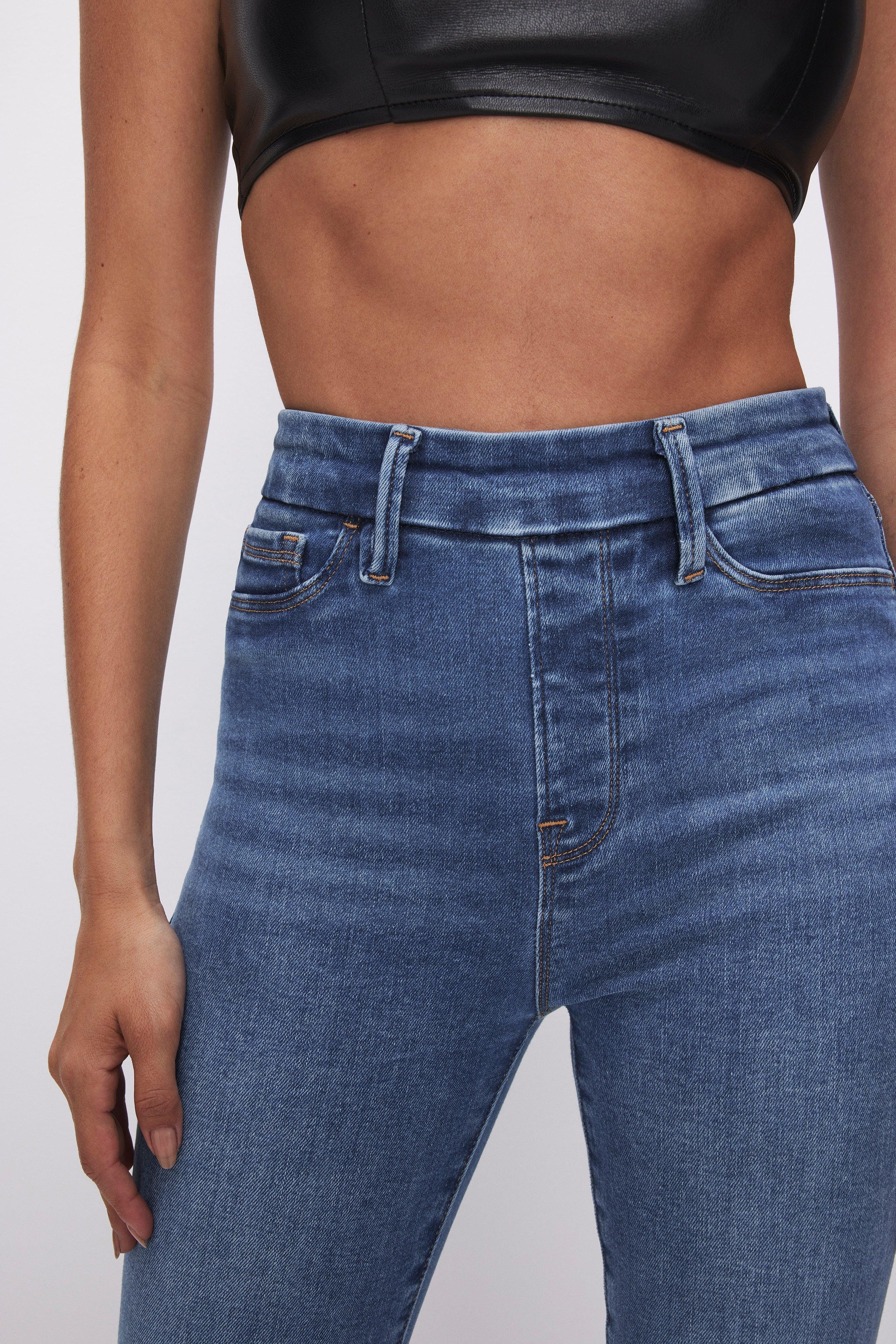 POWER STRETCH PULL-ON SKINNY JEANS | INDIGO490 Product Image