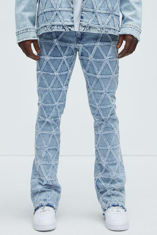 Interstellar Stacked Slim Flare Jeans - Light Blue Wash Product Image