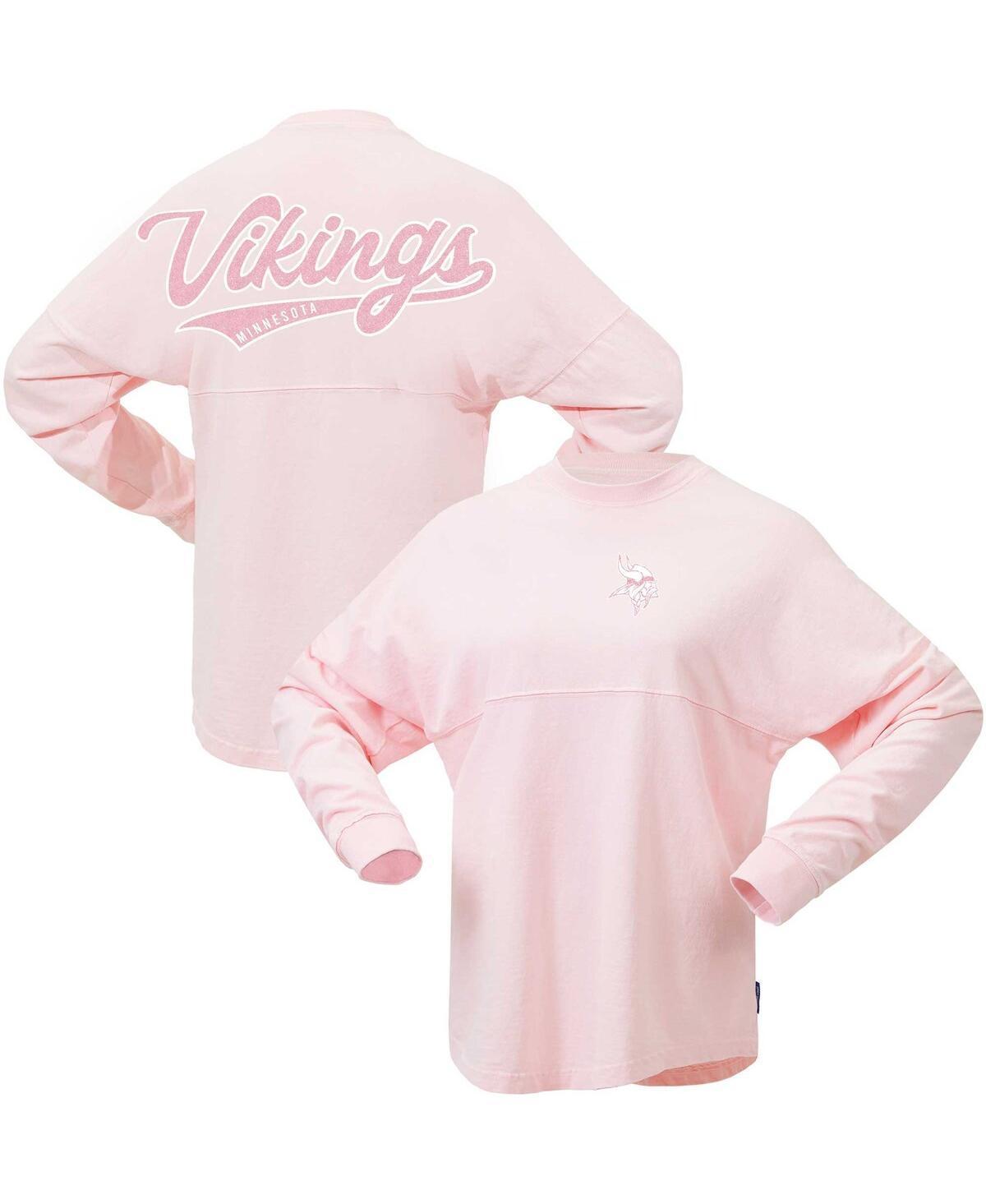 Womens Fanatics Pink Minnesota Vikings Millennial Spirit Jersey T-shirt Product Image