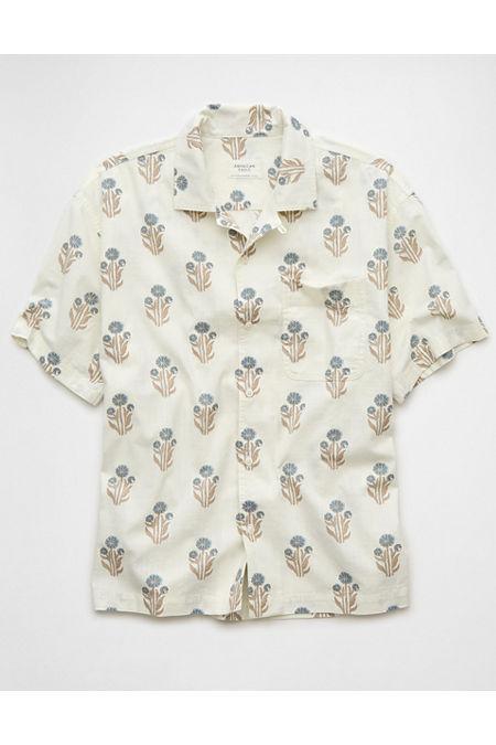 AE Floral Button-Up Poolside Shirt Men's Product Image