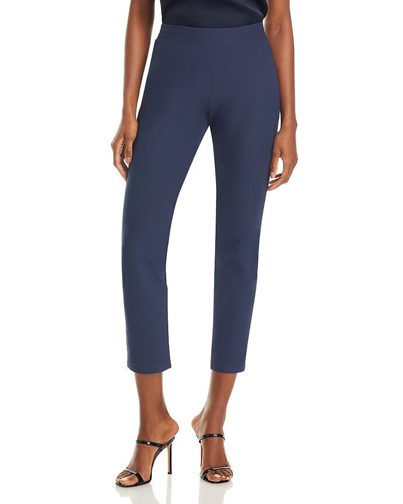 Eileen Fisher Slim Ankle Stretch Crepe Pants Product Image