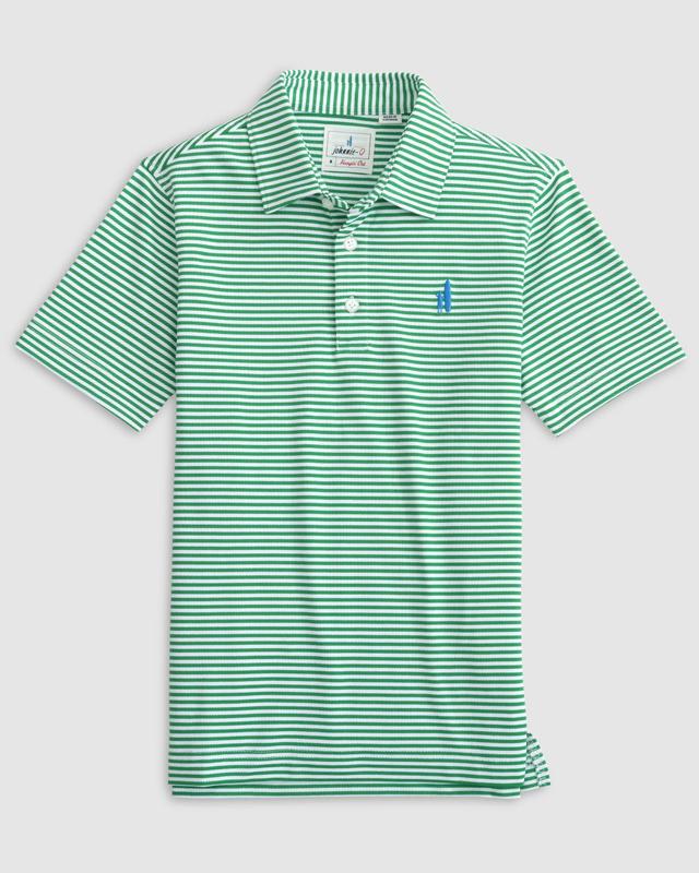 johnnie-O Performance Mesh Jr. Polo - Hunter Stripe Product Image