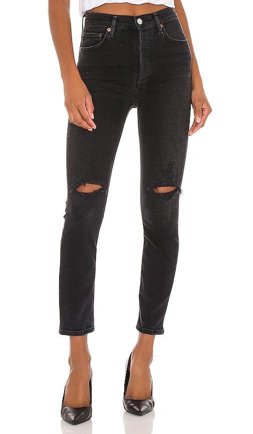 AGOLDE Nico High Rise Slim in Black product image