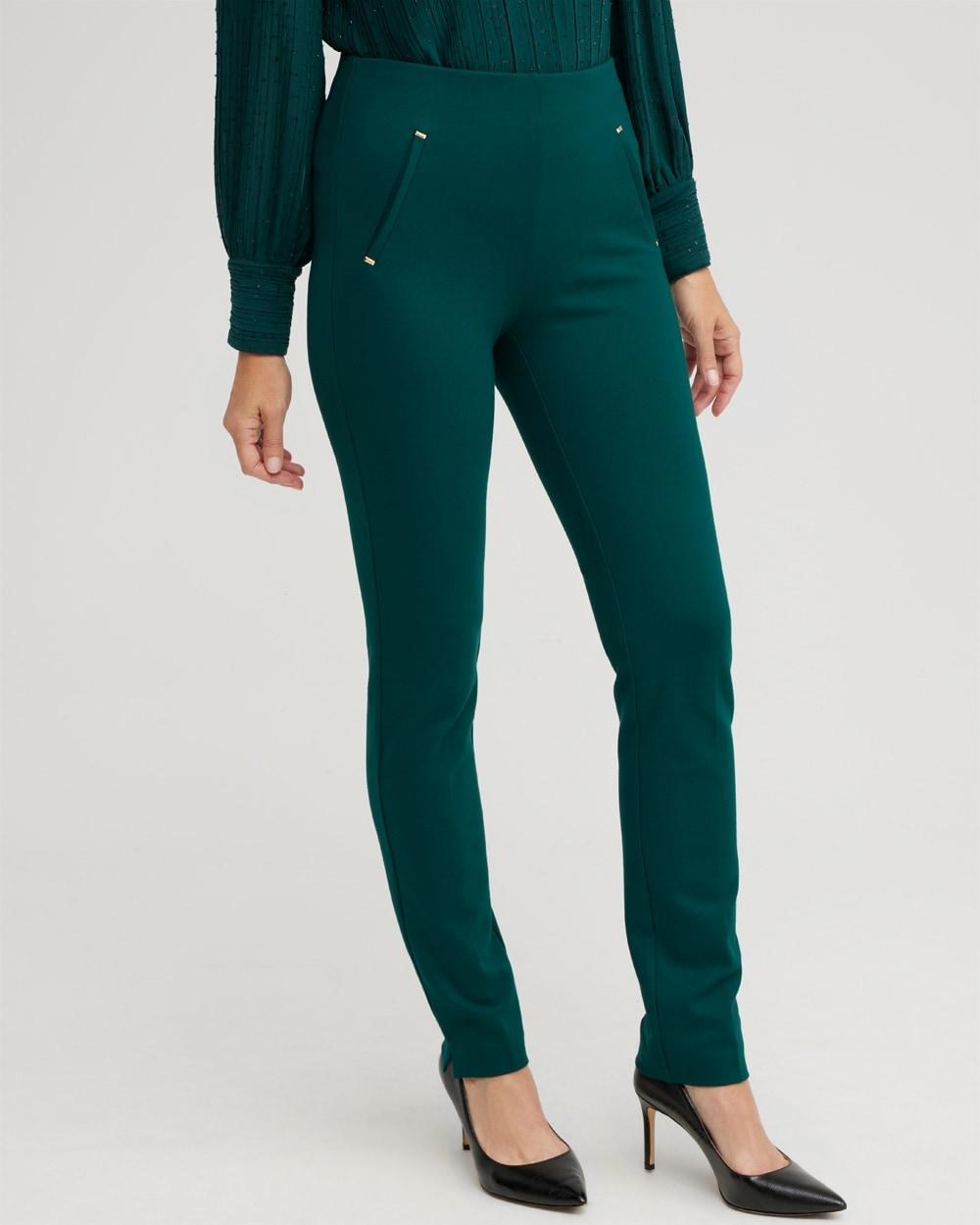 Petite Juliet Ponte Trim Detail Pants product image