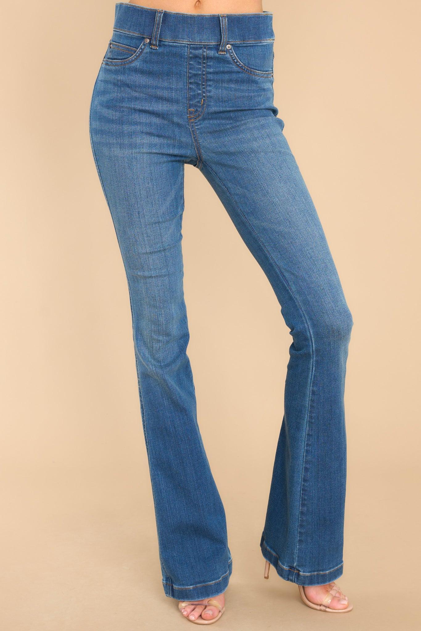 Spanx Vintage Indigo Flare Jeans Blue Product Image