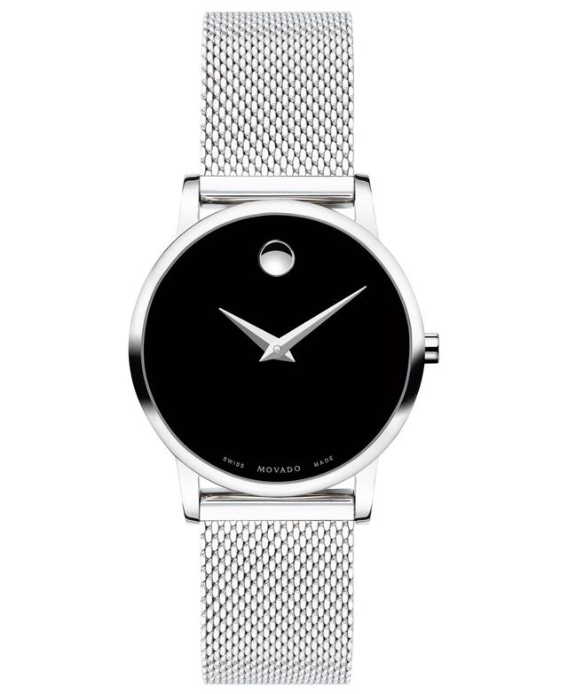 Womens Museum Classic Black Dial, Stainless Steel Mesh Bracelet Watch Product Image