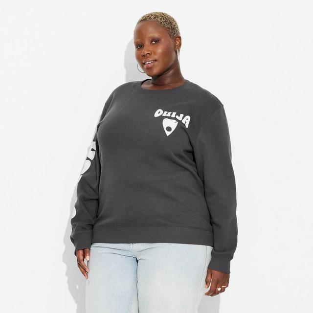 Womens Ouija Board 24 Graphic Sweatshirt - Black Product Image