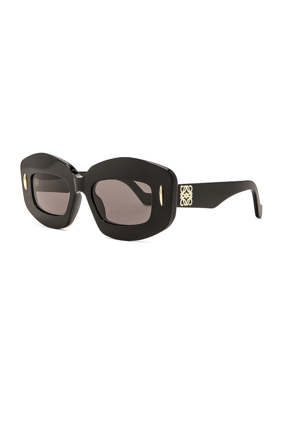 Loewe Rectangle Sunglasses in Black Product Image