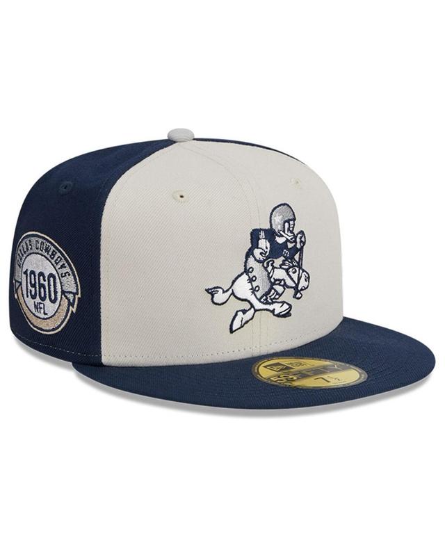 Mens New Era Cream/Navy Dallas Cowboys 2023 Sideline Historic 59FIFTY Fitted Hat Product Image