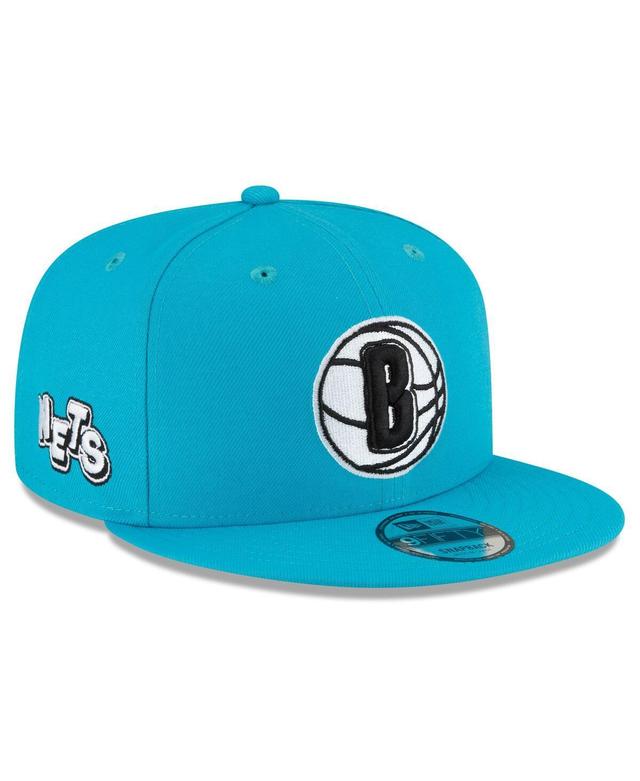 Mens New Era Teal Brooklyn Nets 2023/24 City Edition Alternate 9FIFTY Snapback Adjustable Hat Product Image