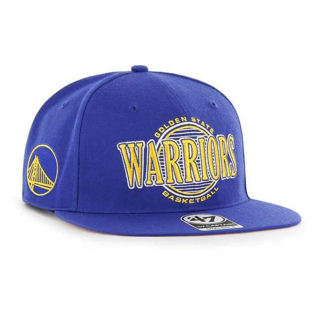 Mens 47 Royal Golden State Warriors High Post Captain Snapback Hat Product Image