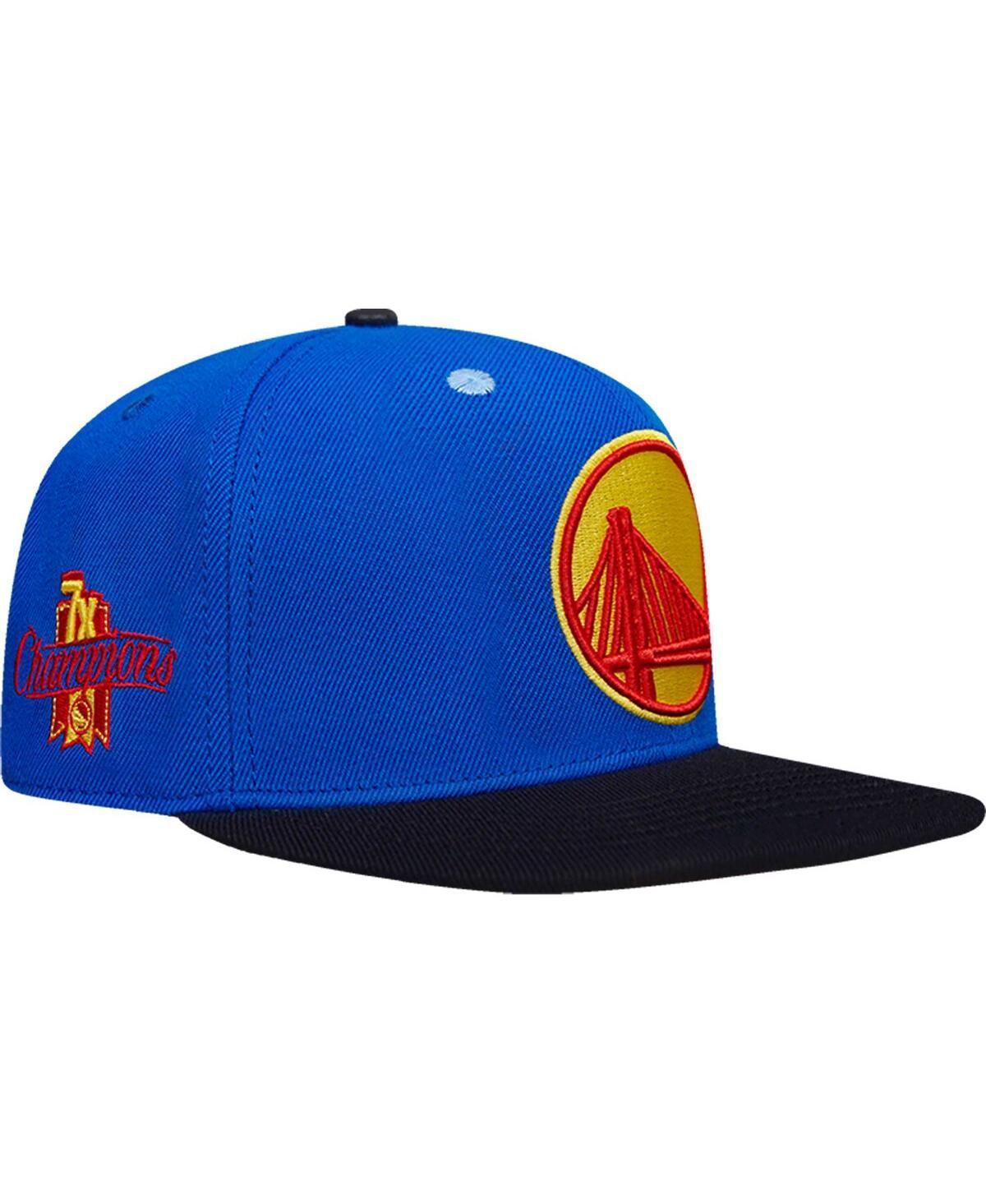 Mens Pro Standard Royal Golden State Warriors 7X Nba Finals Champions Any Condition Snapback Hat Product Image