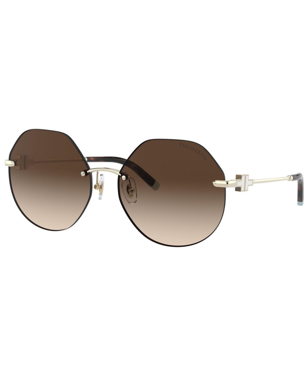 Tiffany & Co. Womens Sunglasses, TF3077 60 - PALE GOLD Product Image