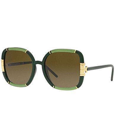 Tory Burch Womens Sunglasses, TY9071U - Transparent Olive Product Image