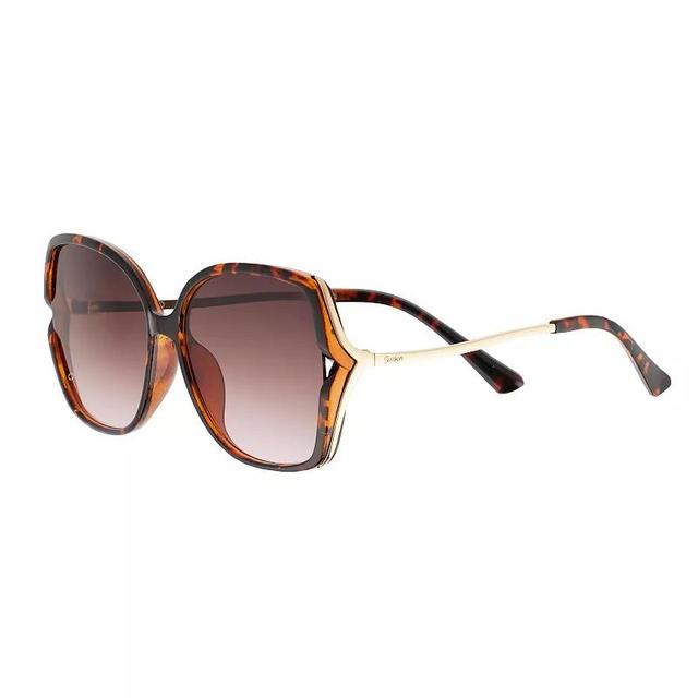 Womens Skechers 60mm Oversized Butterfly Gradient Sunglasses Product Image