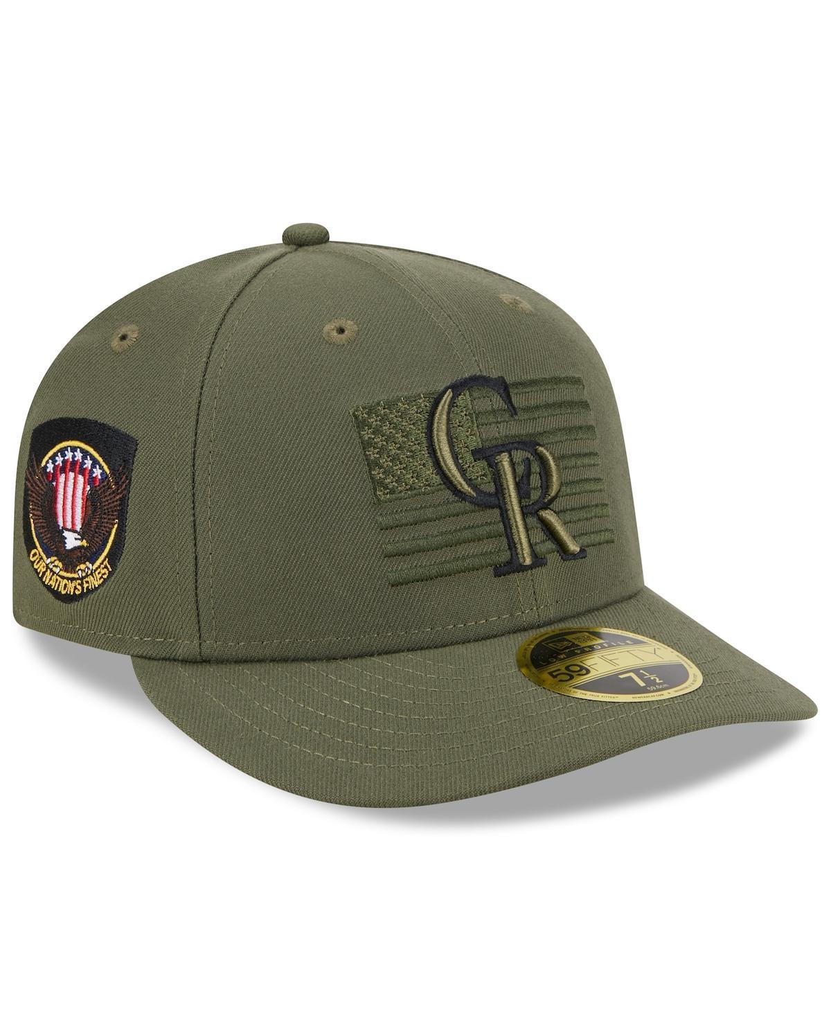 Mens New Era Green Colorado Rockies 2023 Armed Forces Day Low Profile 59FIFTY Fitted Hat Product Image