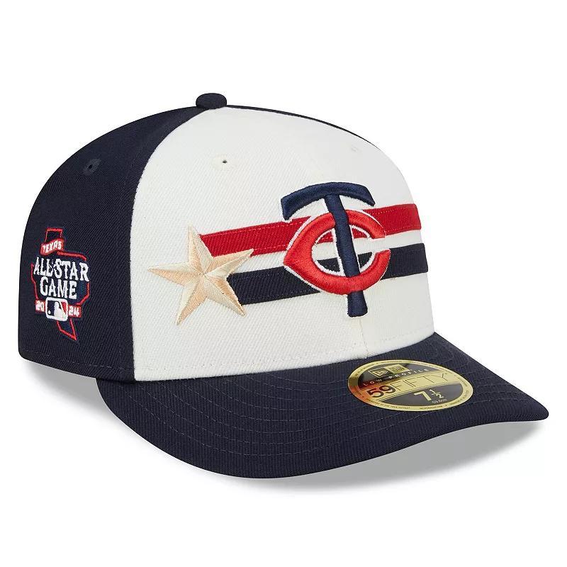 Mens New Era Cream/Navy Minnesota Twins 2024 MLB All-Star Game Workout Low Profile 59FIFTY Fitted Hat Product Image