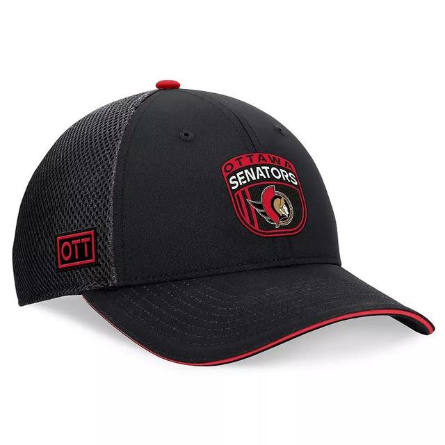 Mens Fanatics Black Ottawa Senators 2024 NHL Draft On Stage Trucker Adjustable Hat Product Image