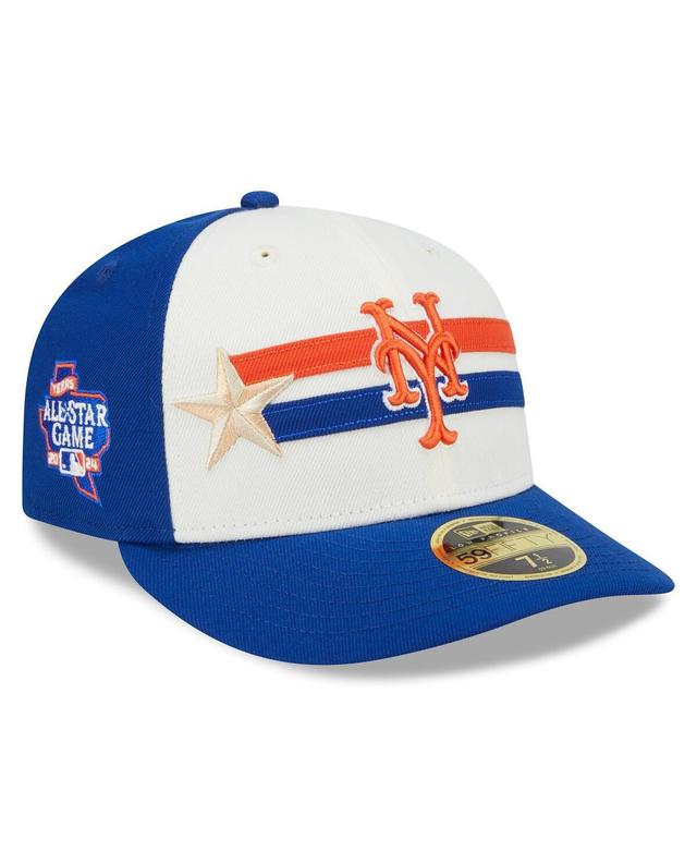 New Era Mens Cream New York Mets 2024 Mlb All-Star Game Workout Low Profile 59FIFTY Hat - Cream, Royal Product Image