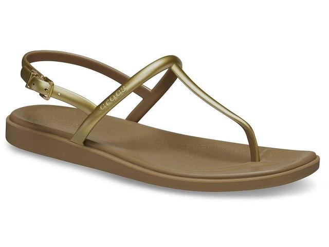 Crocs Miami Thong Sandals (Sepia Metallic) Women's Sandals Product Image