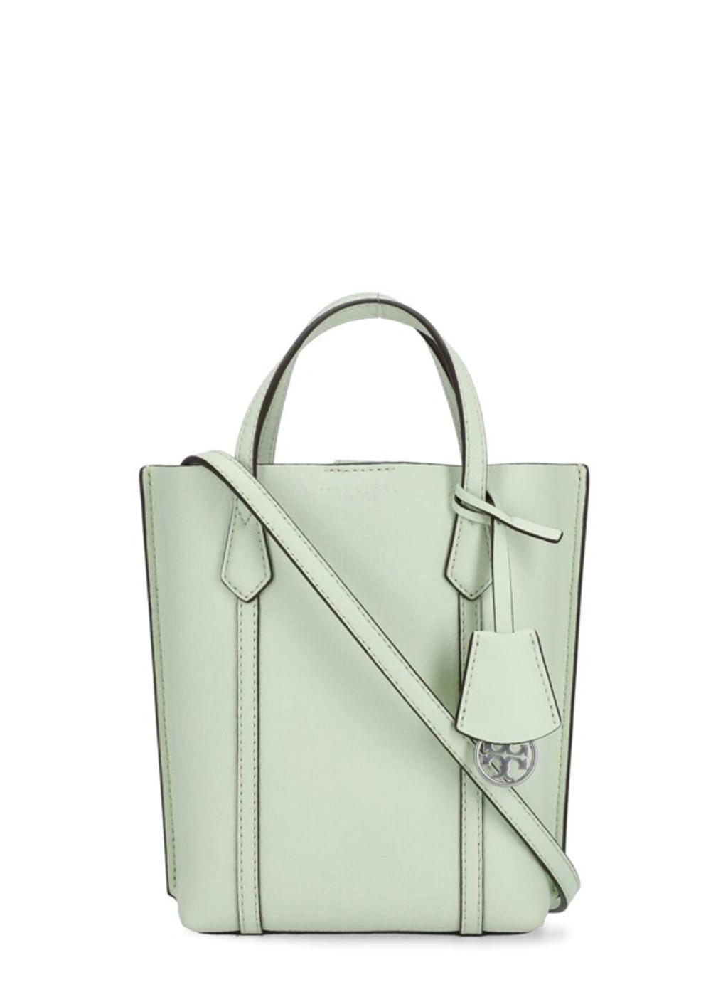 Perry Mini Tote Bag In White Product Image