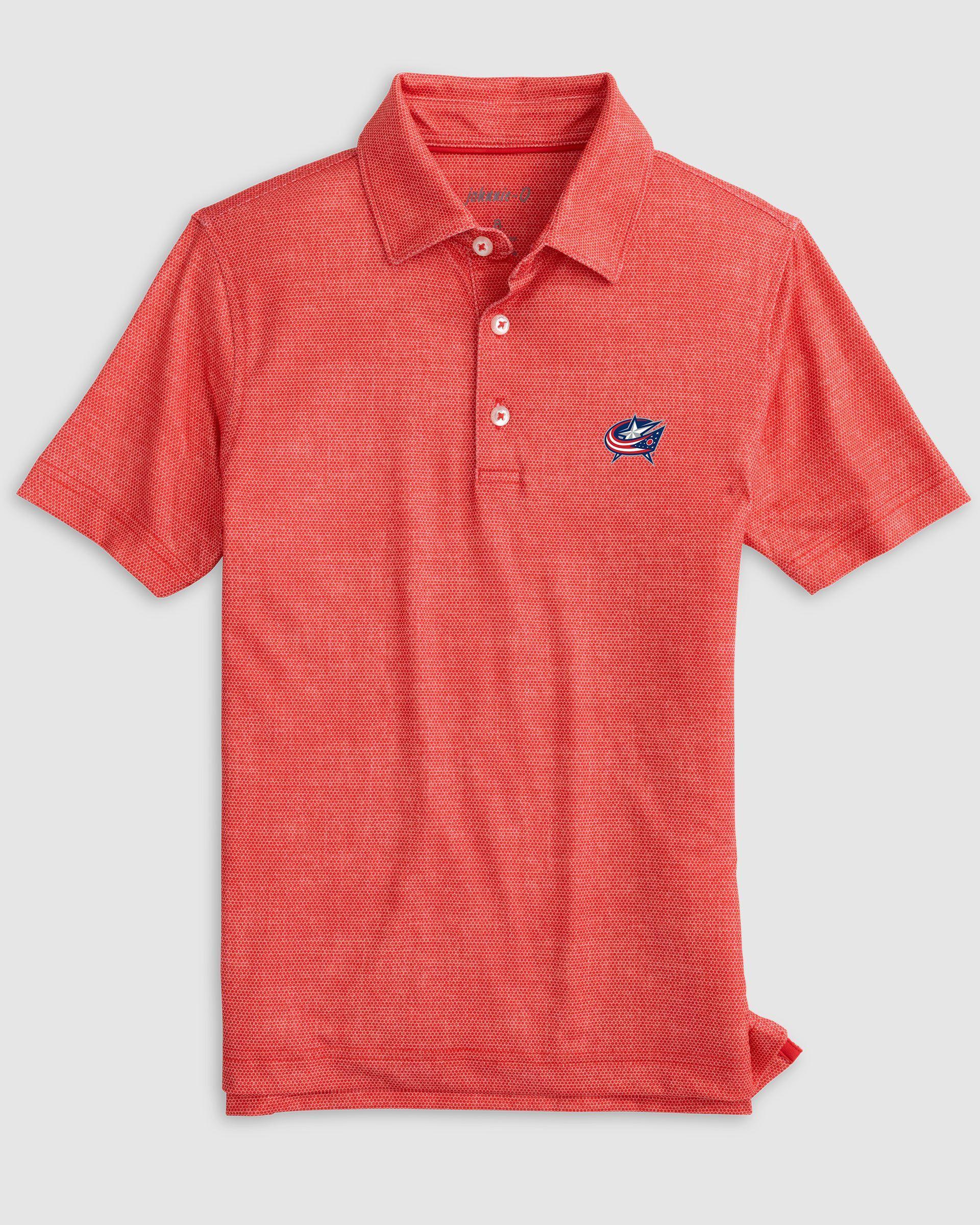 johnnie-O Columbus Blue Jackets Gibson Jr. Jersey Performance Polo Product Image