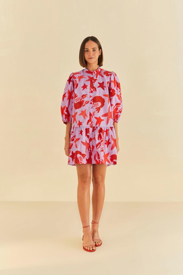 Lobster Sky Mini Dress, LOBSTER SKY / XS Product Image