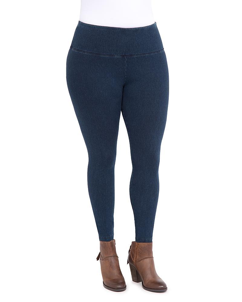 Lysse Plus Size Denim Leggings (Indigo) Women's Casual Pants Product Image