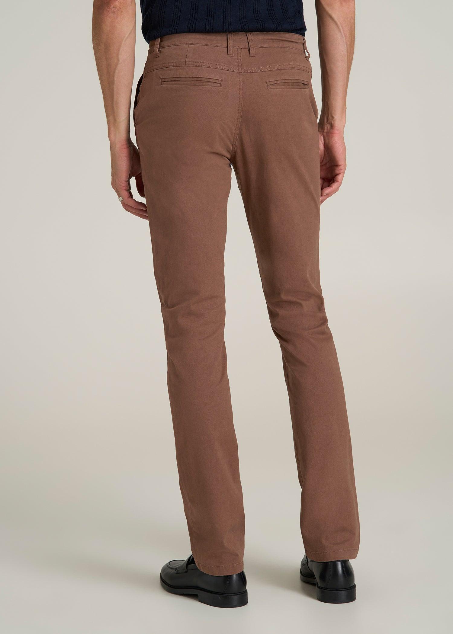 Carman TAPERED Chinos in Otter Brown - Pants for Tall Men Product Image