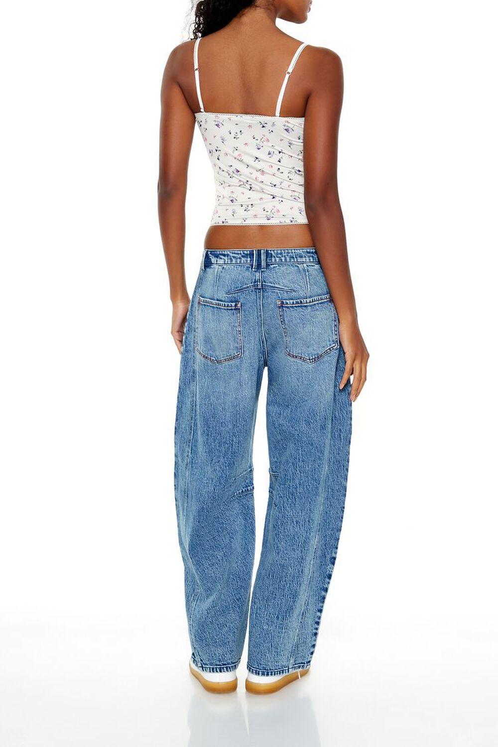 Mid-Rise Baggy Barrel Jeans | Forever 21 Product Image