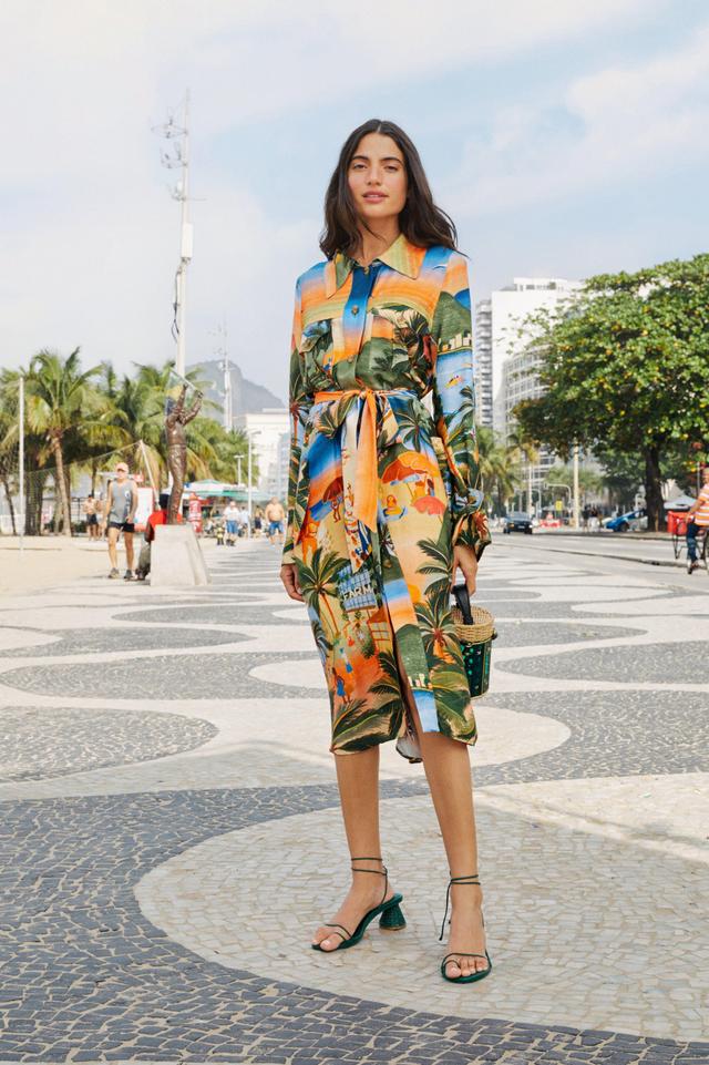 Carioca Lenzing™ Ecovero™ Viscose Midi Dress Product Image