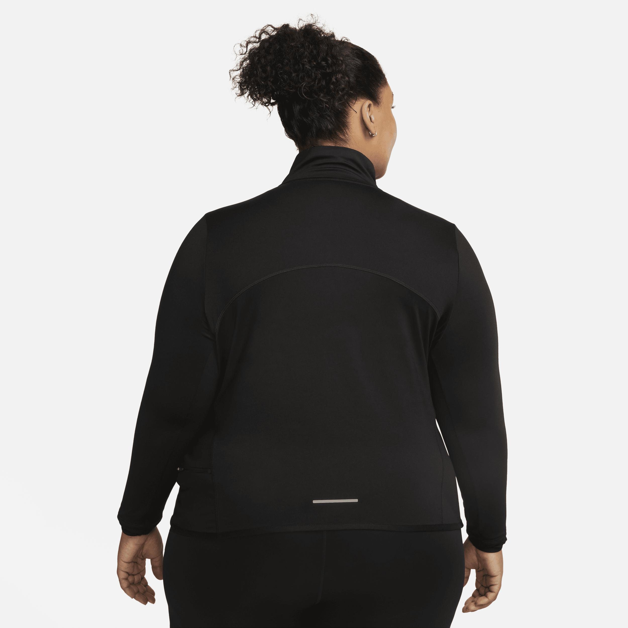 Nike Women's Dri-FIT Swift Element UV 1/4-Zip Running Top (Plus Size) Product Image