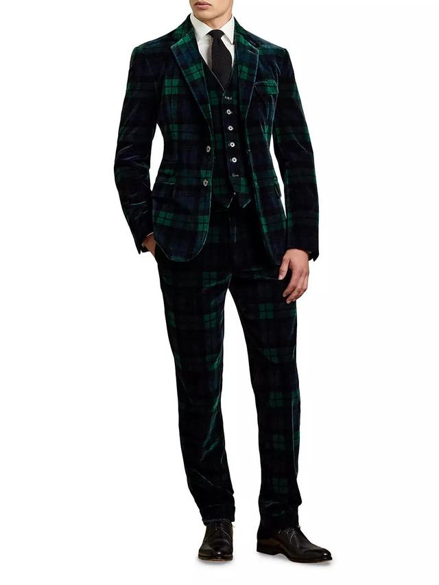 Blackwatch Tartan Velvet Trousers Product Image