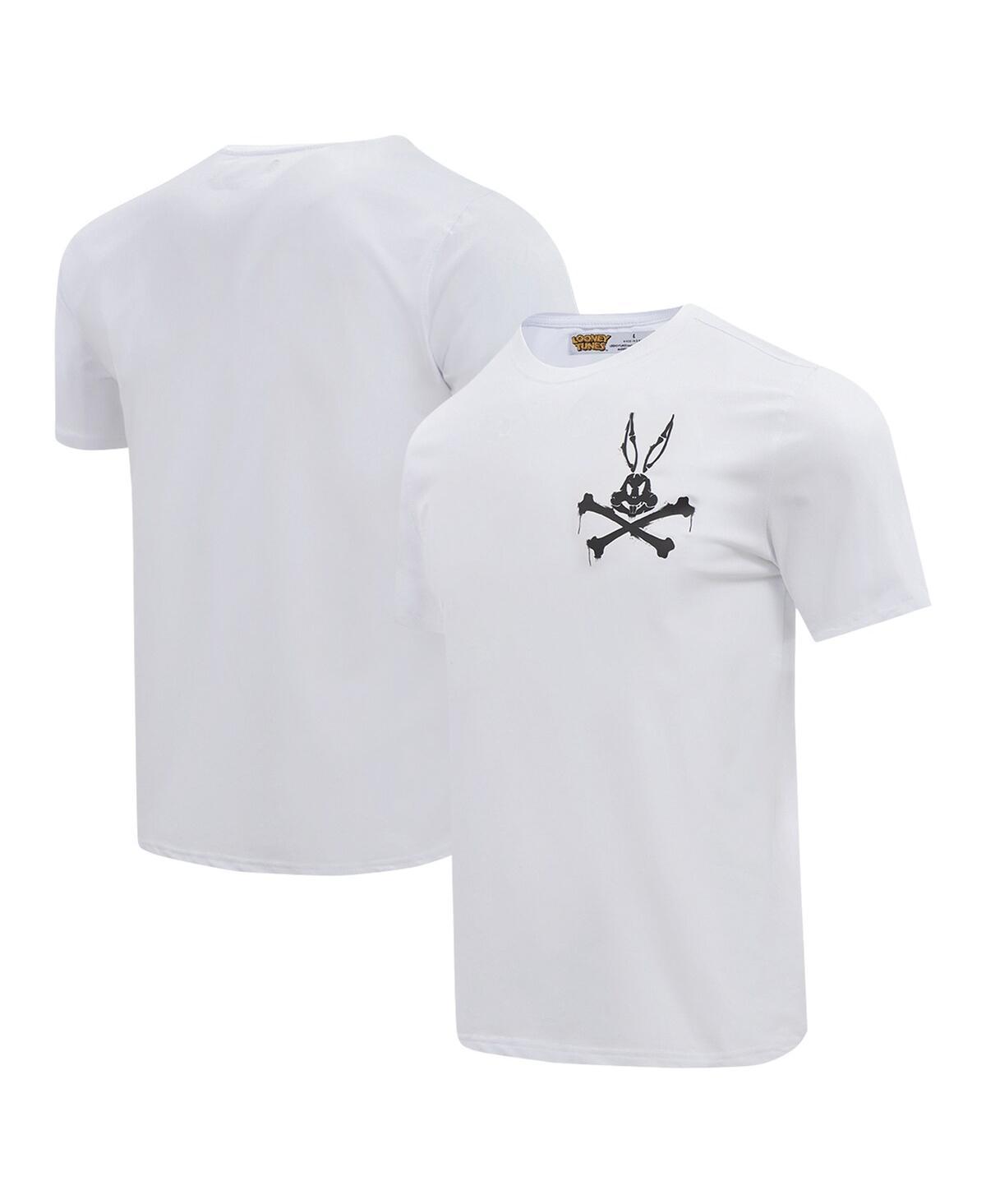 Freeze Max Mens Bugs Bunny White Looney Tunes Melted Skeleton T-Shirt Product Image