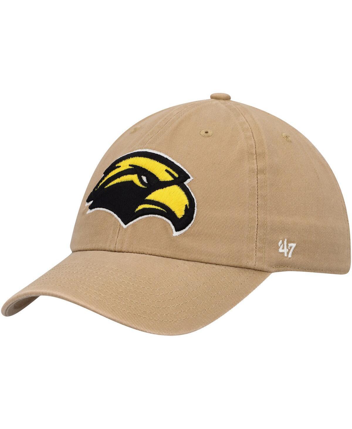 Mens 47 Khaki Southern Miss Golden Eagles Clean Up Adjustable Hat Product Image