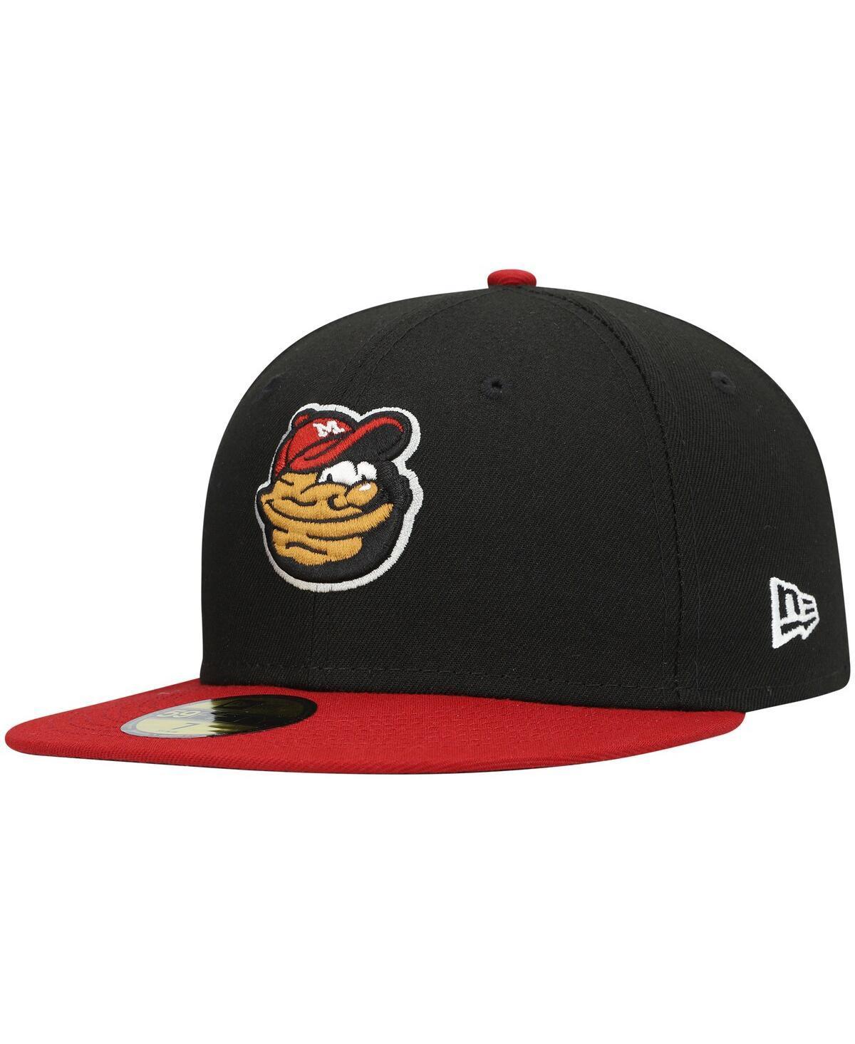 Mens New Era Black Modesto Nuts Authentic Collection Team Home 59FIFTY Fitted Hat Product Image