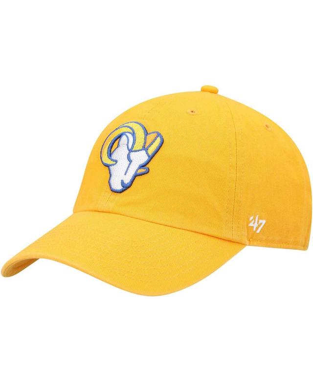 Mens Gold-Tone Los Angeles Rams Secondary Clean Up Adjustable Hat Product Image