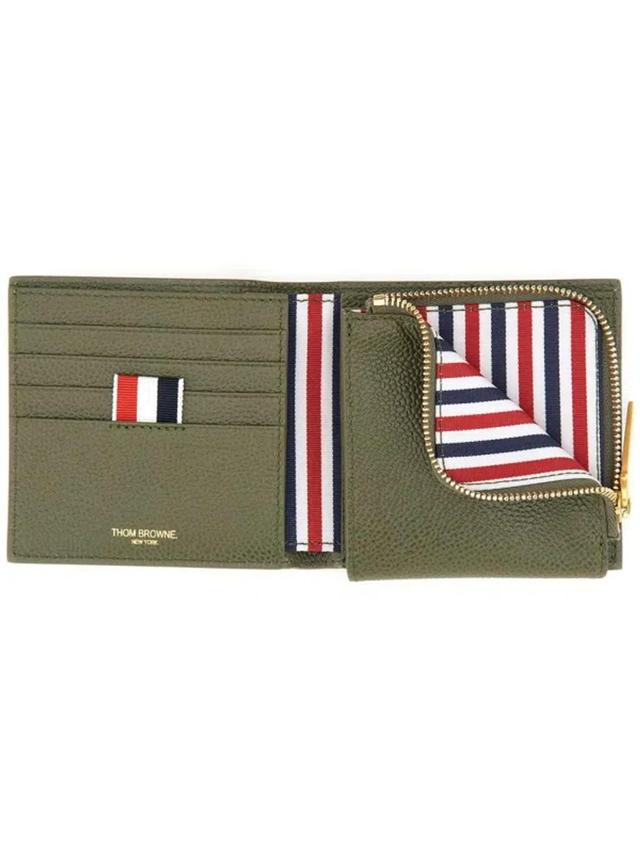 Leather Wallet In Green Product Image