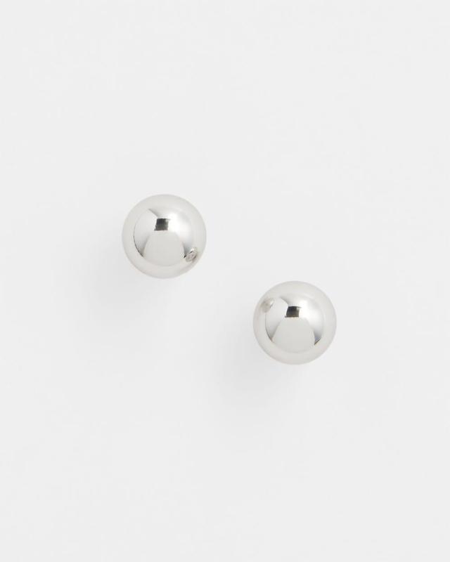 Silver Tone Stud Earrings Product Image