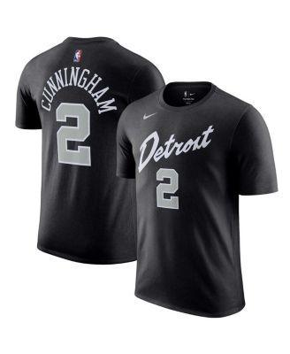 Mens Nike Cade Cunningham Black Detroit Pistons 2023/24 City Edition Name and Number T-shirt Product Image