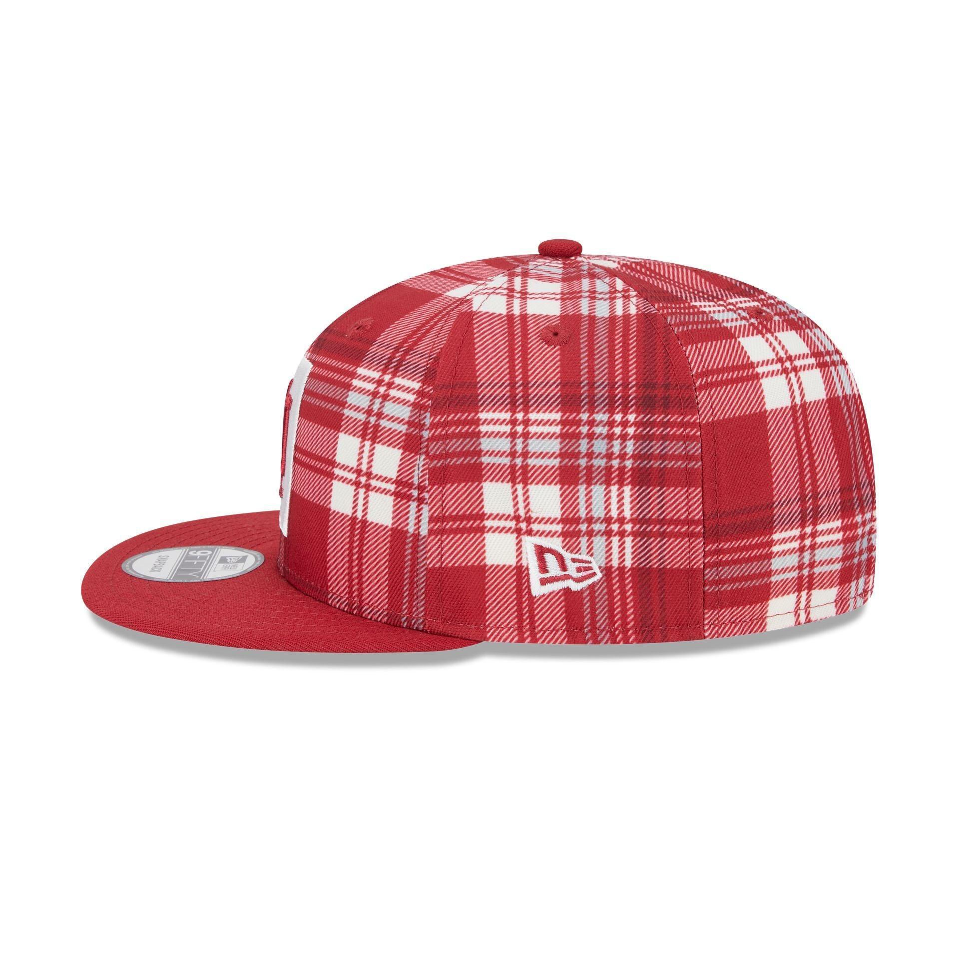 Indiana Hoosiers Plaid 9FIFTY Snapback Hat Male Product Image