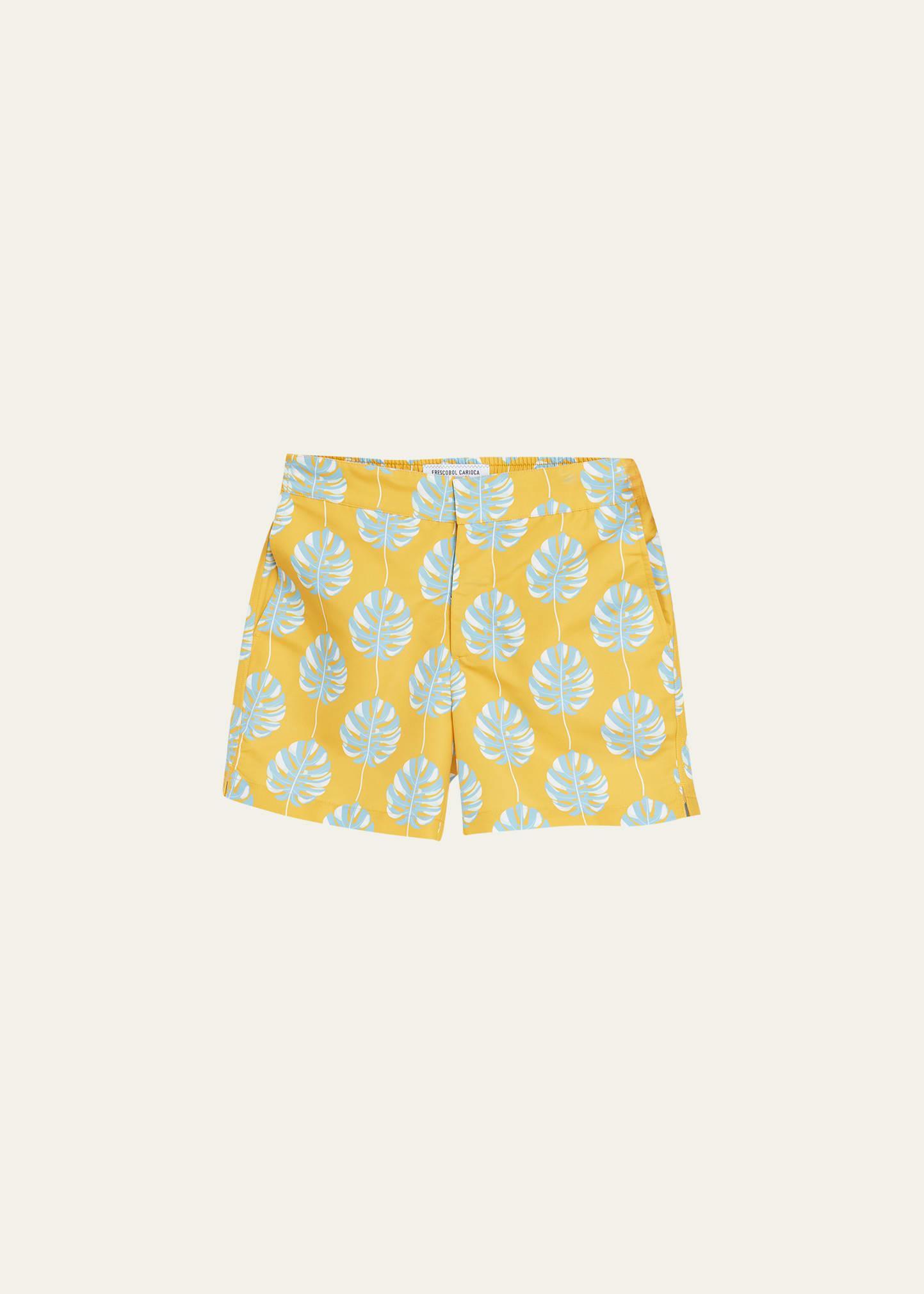 Mens Botanical Leaf Swim Shorts Product Image