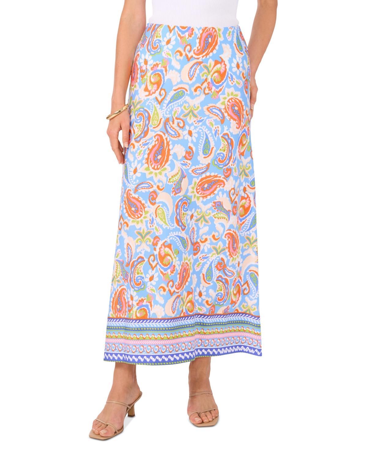 Vince Camuto Womens Paisley Pull-On Maxi Skirt Product Image