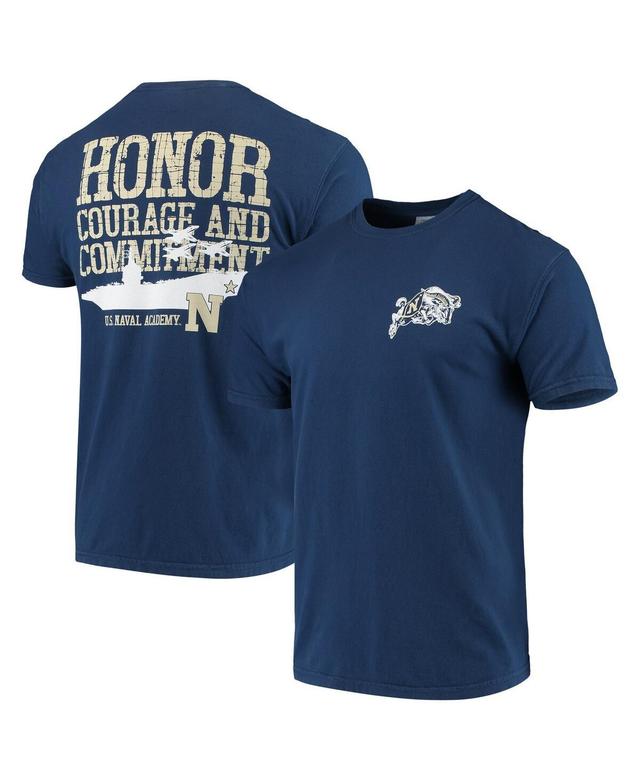 Mens Midshipmen Local Comfort Color T-Shirt Blue Product Image