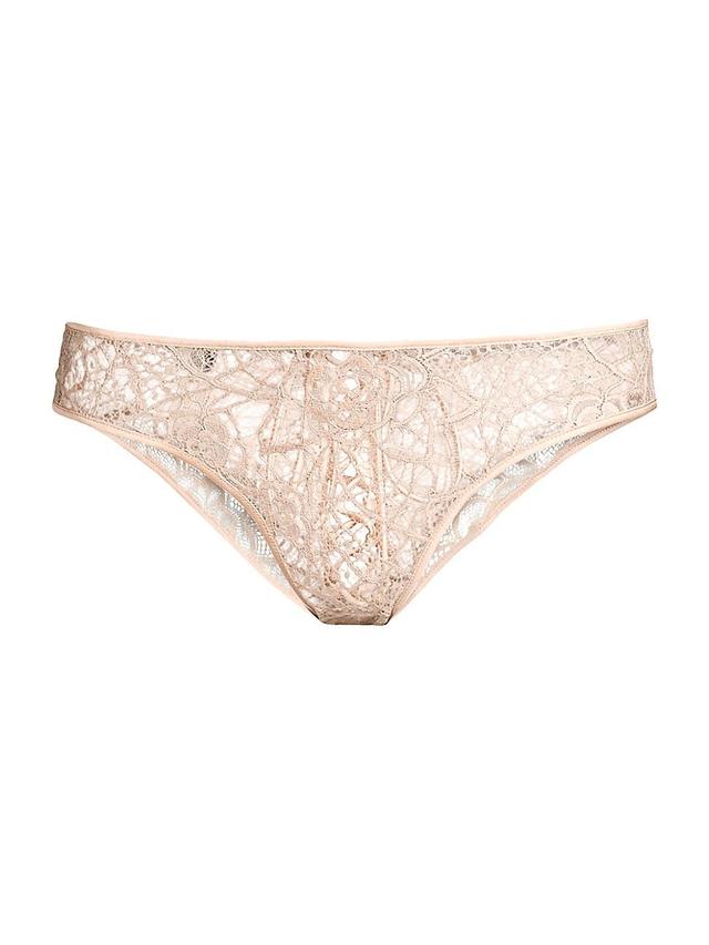 Womens Coquette Floral Lace Briefs Product Image