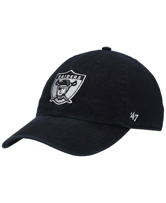 Mens Black Las Vegas Raiders Clean Up Legacy Adjustable Hat Product Image