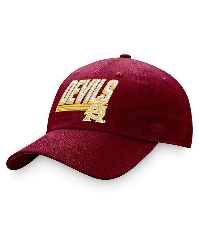 Mens Top of the World Maroon Arizona State Sun Devils Slice Adjustable Hat Product Image