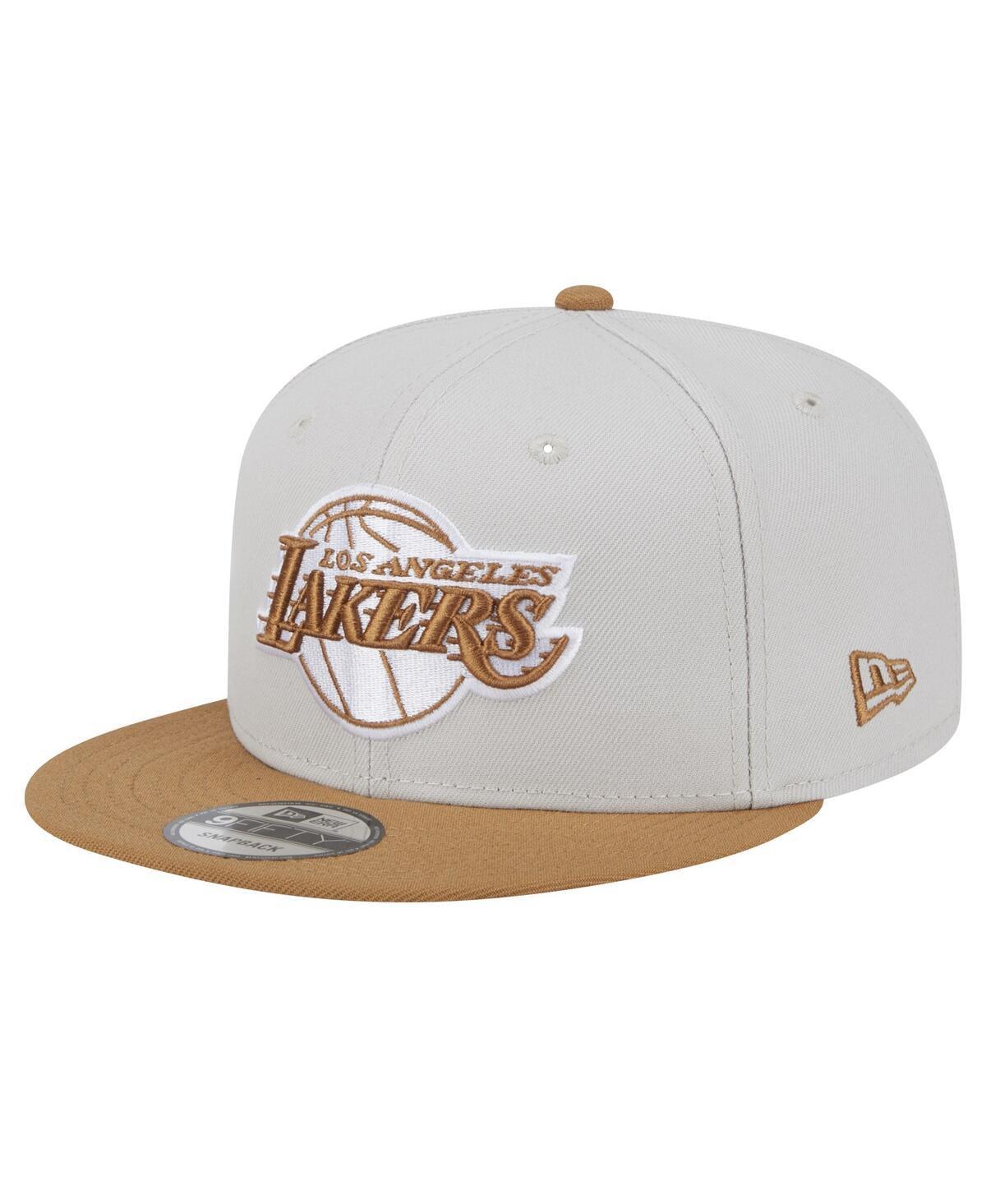 New Era Mens Cream Los Angeles Lakers Color Pack 2-Tone 9FIFTY Snapback Hat - Cream, Tan Product Image