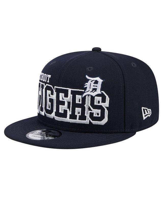 Mens New Era Detroit Tigers Game Day Bold 9FIFTY Snapback Hat, Blue Product Image